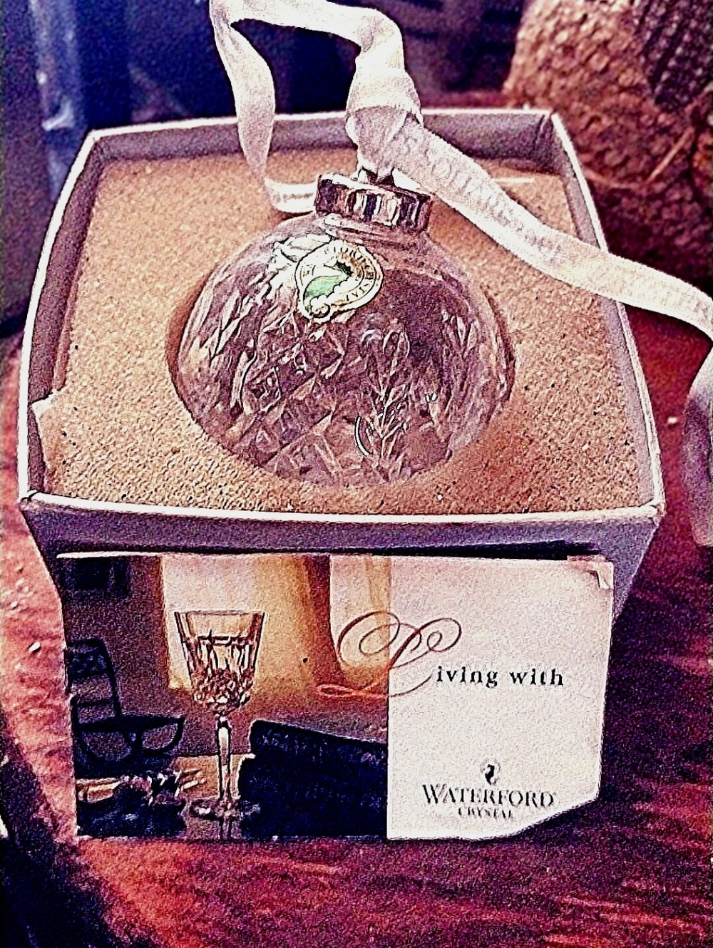 Waterford Crystal Christmas Tree Ornament 1999 Times Square New Years Ball